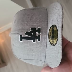 Grey LA hat